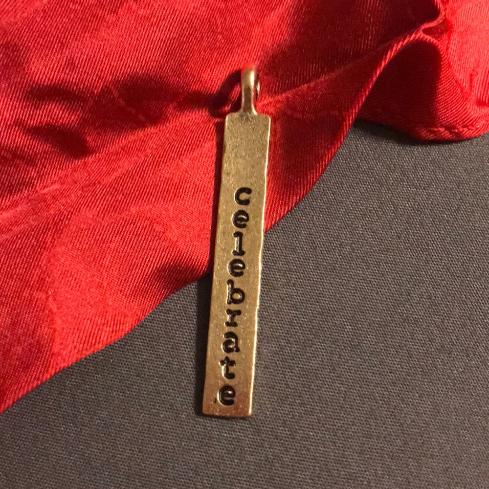 Thirty-One Large Reva Stamp Charm “Celebrate”